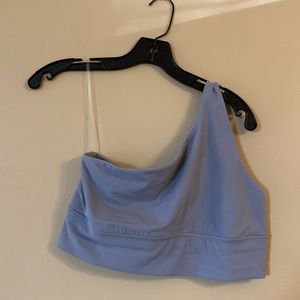 Lululemon Asymmetrical Yoga Bra light support A/B cup grey